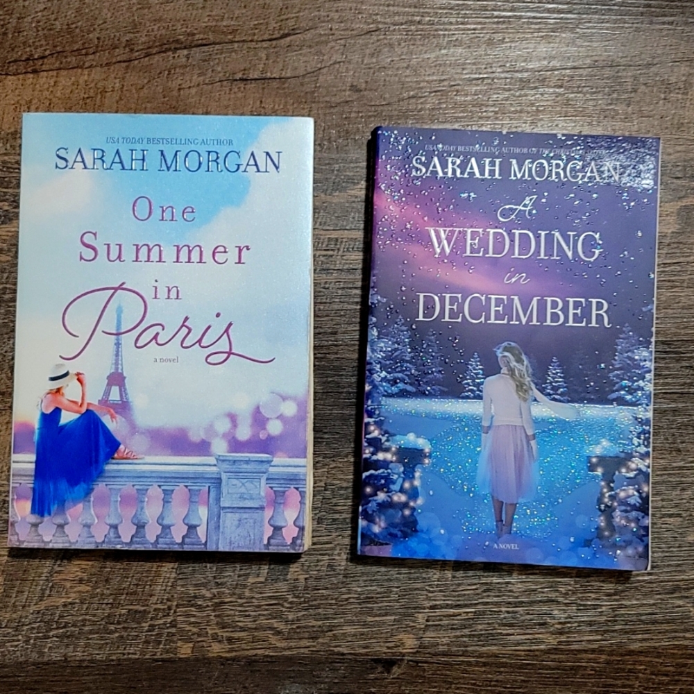 Lot of two paperback novels by Sarah Morgan very Gently Loved perfect spines 9x6